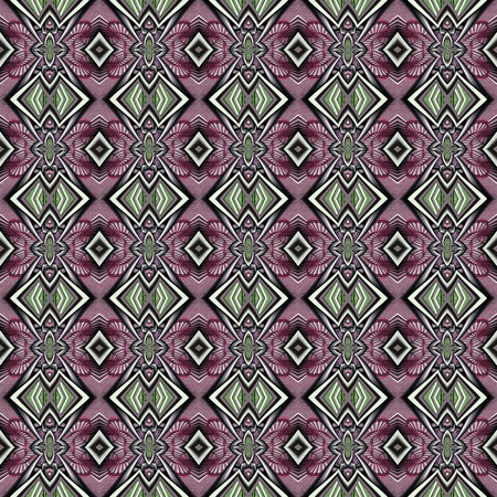3D render of plastic seamless background tile with embossed metallic abstract pattern on canvas
