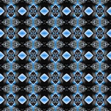 3D render of seamless plastic background tile with embossed abstract ornament pattern