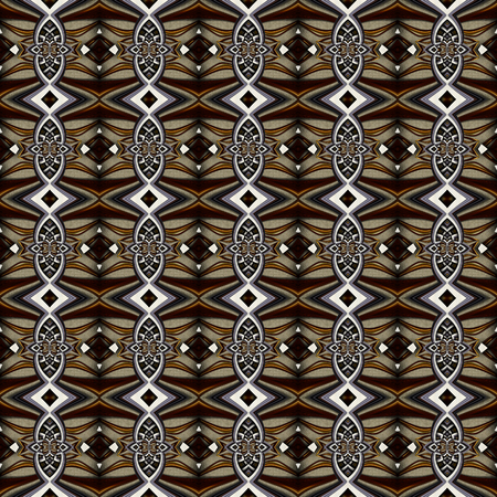 3D render of plastic seamless background tile with embossed metallic abstract pattern on canvasの写真素材