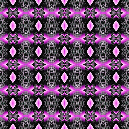 3D render of seamless plastic background tile with embossed abstract ornament pattern