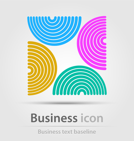 Originally created colorful business icon for creative design tasksのイラスト素材