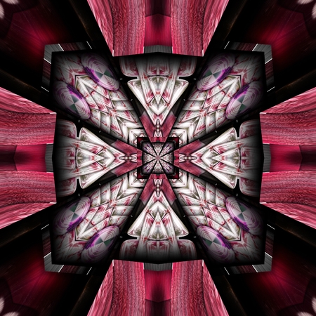 3D render of plastic background tile with embossed glossy pattern ornamentの写真素材