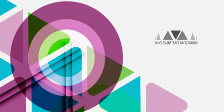 Abstract colorful background template with blended triangle shapesのイラスト素材
