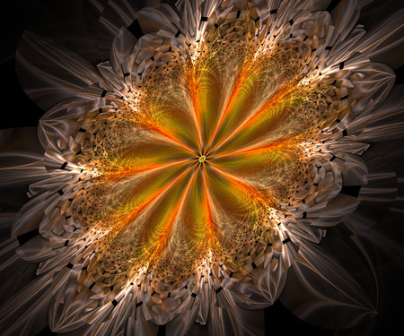 Computer generated colorful fractal artwork for creative art,design and entertainmentの写真素材