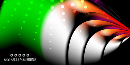 Abstract colorful background graphics template with blended multiple geometric objectsのイラスト素材