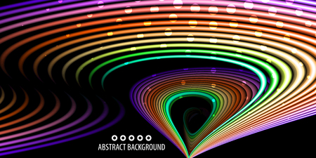 Abstract colorful background graphics template with blended multiple geometric strip objectsのイラスト素材