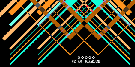 Abstract colorful background graphics template with blended multiple geometric objectsのイラスト素材