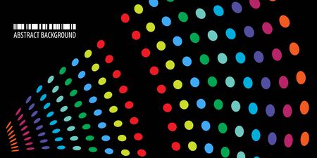 Abstract colorful background graphics template with blended multiple dotsのイラスト素材