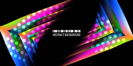 Abstract colorful background template with blended multiple geometric shapesのイラスト素材
