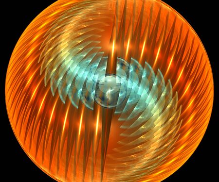 Computer generated colorful fractal artwork for creative art,design and entertainmentの写真素材