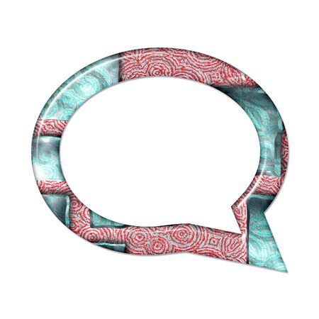 3D render of composite material pattern and texture symbol, sign and shape
