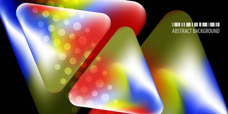 Abstract colorful background template with blended multiple geometric shapesのイラスト素材