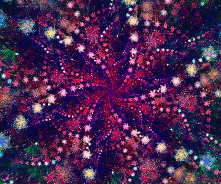 Computer generated abstract colorful fractal artwork for creative art,design and entertainmentの写真素材