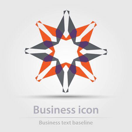 Originally created color abstract business icon for creative design tasksのイラスト素材
