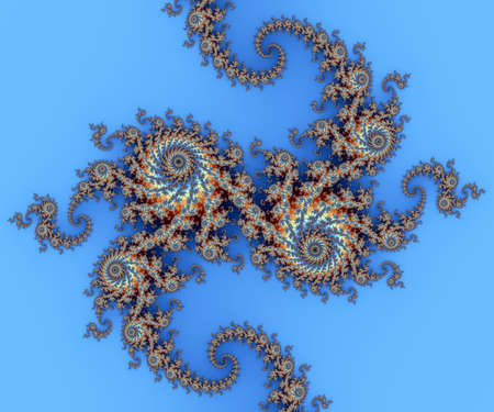 Computer generated abstract colorful fractal artwork for creative design, art, home decoration and entertainmentの写真素材