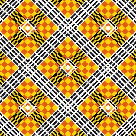 Abstract generative art design of color pattern vector  tile for creative designのイラスト素材