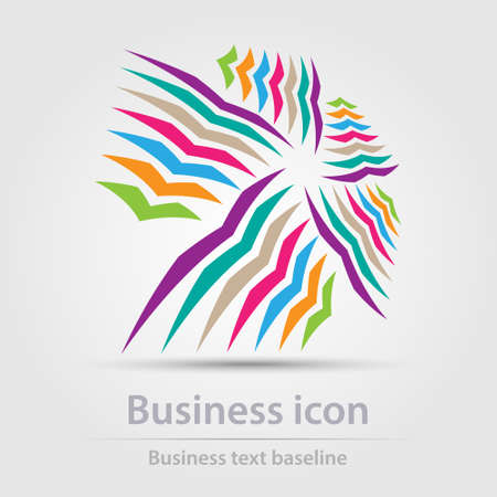 Originally designed color abstract vector business icon for creative design tasksのイラスト素材