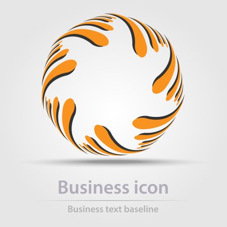 Originally designed color abstract vector business icon for creative design tasksのイラスト素材