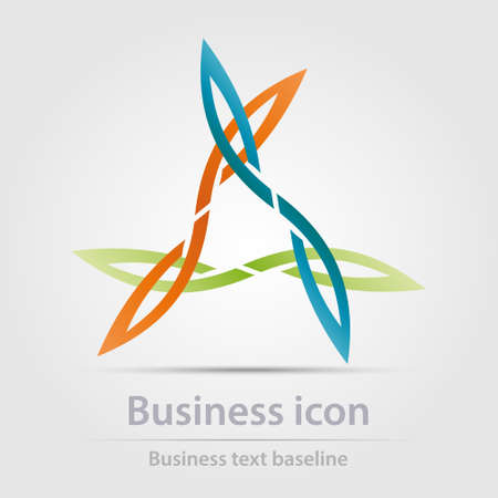 Originally designed color abstract vector business icon for creative design tasksのイラスト素材