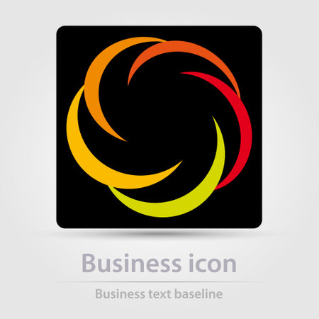 Originally designed color abstract vector business icon for creative design tasksのイラスト素材
