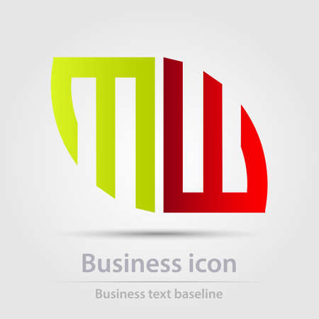 Originally designed color abstract vector business icon for creative design tasksのイラスト素材