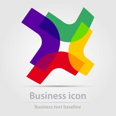 Originally designed color abstract vector business icon for creative design tasksのイラスト素材