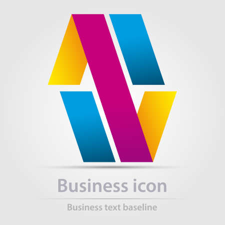 Originally designed color abstract vector business icon for creative design tasksのイラスト素材