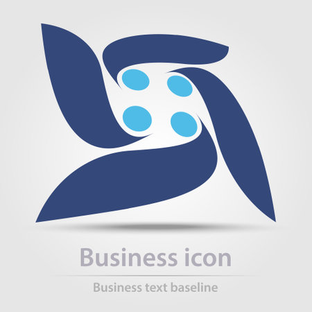 Originally designed color abstract vector business icon for creative design tasksのイラスト素材