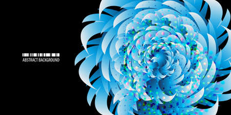 Abstract colorful background vector template with blended multiple geometric shapesのイラスト素材