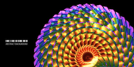 Abstract colorful background vector template with blended multiple geometric shapesのイラスト素材