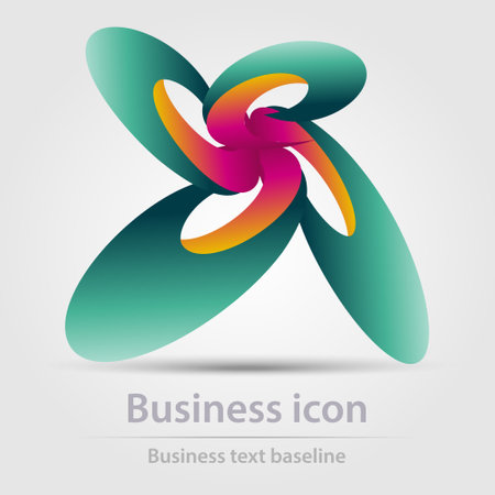 Originally designed color abstract vector business icon for creative design tasksのイラスト素材