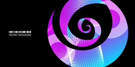 Abstract colorful background vector template with blended multiple geometric shapesのイラスト素材