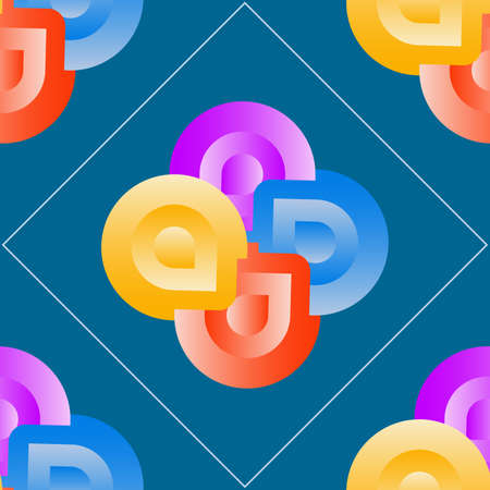 Colorful vector seamless pattern tile for creative design needs