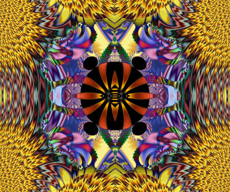 Computer generated abstract colorful fractal artwork for creative design, art, home decoration and...