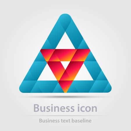 Originally designed color abstract vector business icon for creative design tasksのイラスト素材