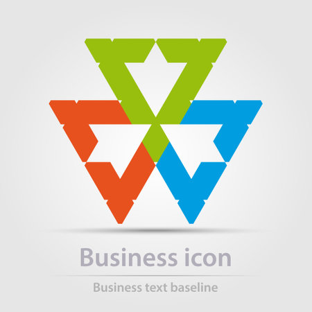 Originally designed color abstract vector business icon for creative design tasksのイラスト素材