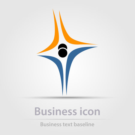 Originally designed color abstract vector business icon for creative design tasksのイラスト素材