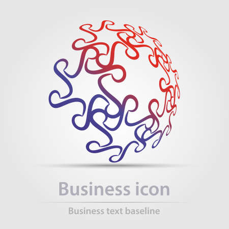 Originally designed color abstract vector business icon for creative design tasksのイラスト素材