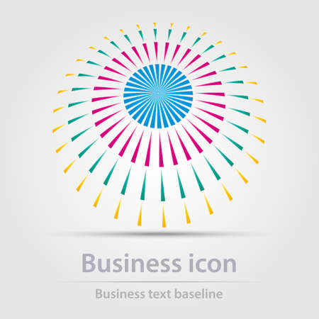 Originally designed color abstract vector business icon for creative design tasksのイラスト素材