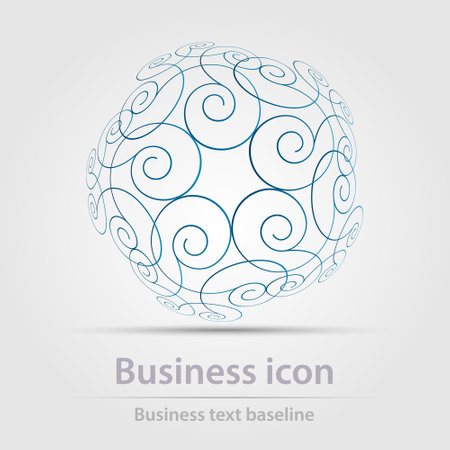 Originally designed color abstract vector business icon for creative design tasksのイラスト素材
