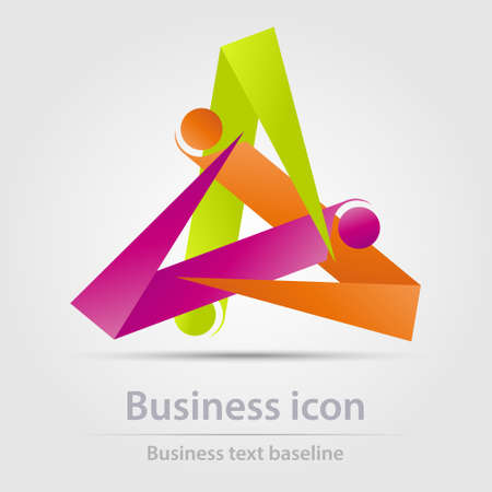 Originally designed color abstract vector business icon for creative design tasksのイラスト素材