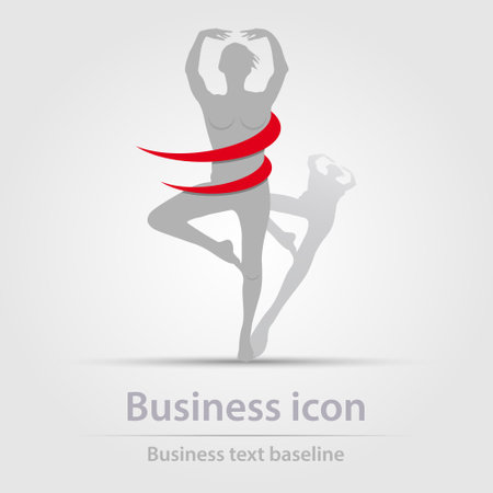 Originally designed color abstract vector business icon for creative design tasksのイラスト素材