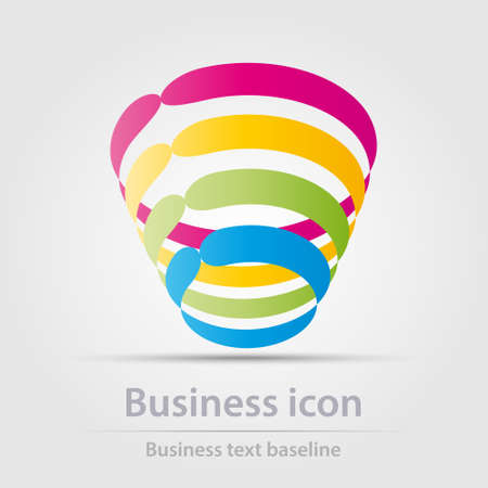 Originally designed color abstract vector business icon for creative design tasksのイラスト素材