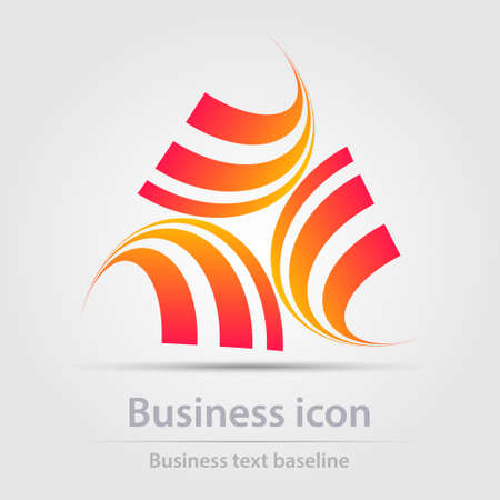 Originally designed color abstract vector business icon for creative design tasksのイラスト素材