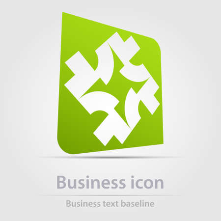 Originally designed color abstract vector business icon for creative design tasksのイラスト素材