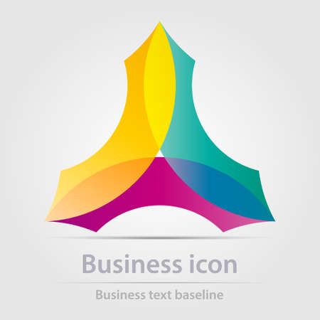 Originally designed color abstract vector business icon for creative design tasksのイラスト素材