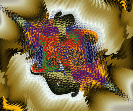 Computer generated abstract colorful fractal artwork for creative design, art, home decoration and...