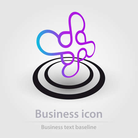 Originally designed color abstract vector business icon for creative design tasksのイラスト素材