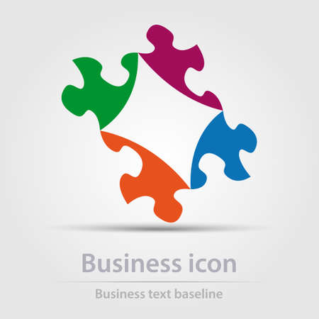 Originally designed color abstract vector business icon for creative design tasksのイラスト素材