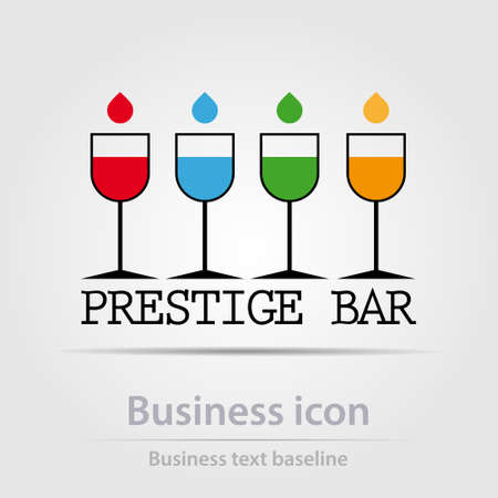 Originally designed color abstract vector business icon for creative design tasksのイラスト素材